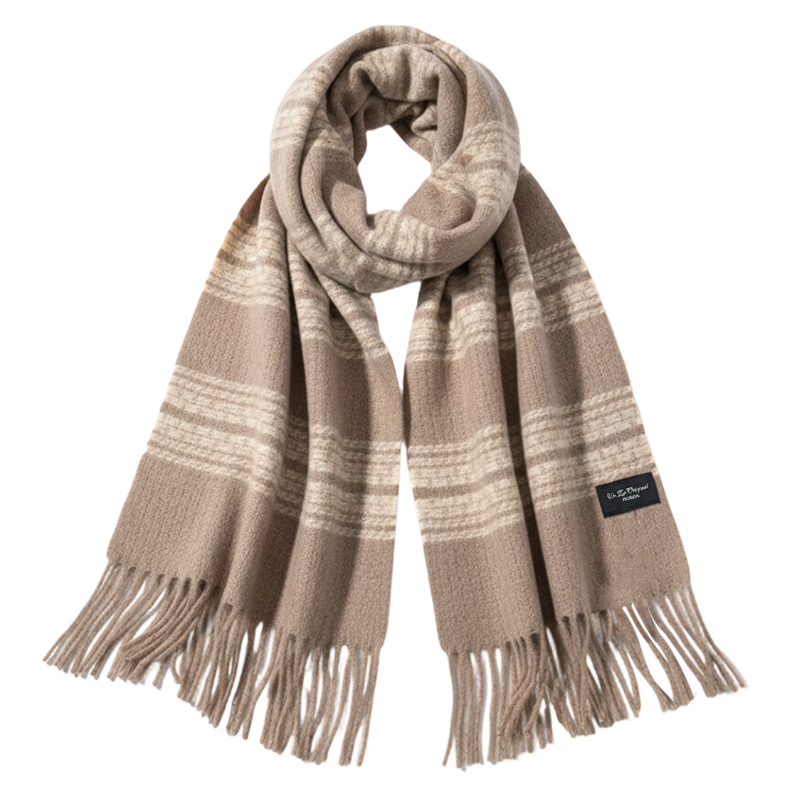 韓風羊毛天絲混仿披肩圍巾 (2色) 43CC7010