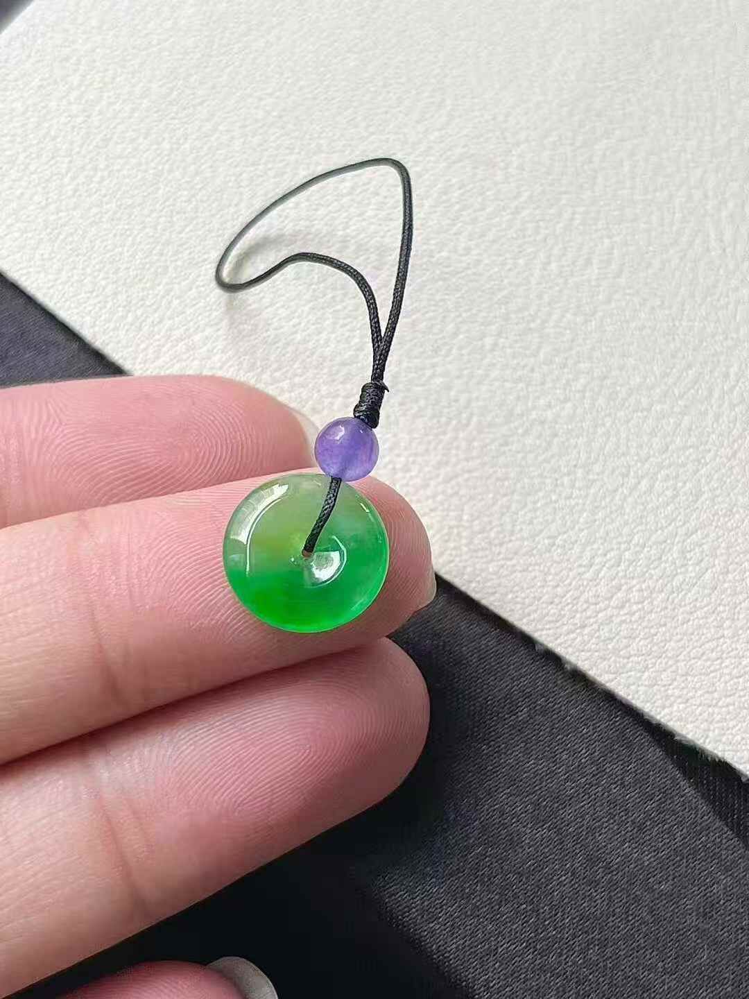 118324 翡翠平安扣 (11.3mm直徑)