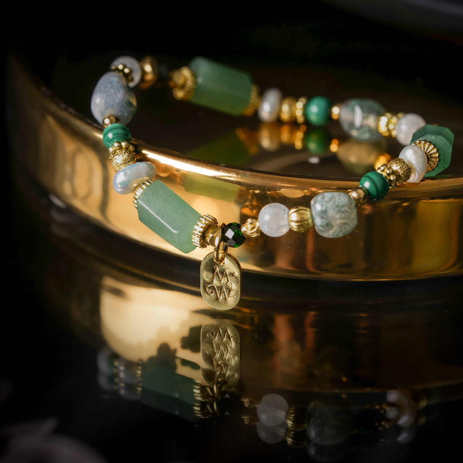 餘白｜東陵玉海藻玉手鍊 C1763