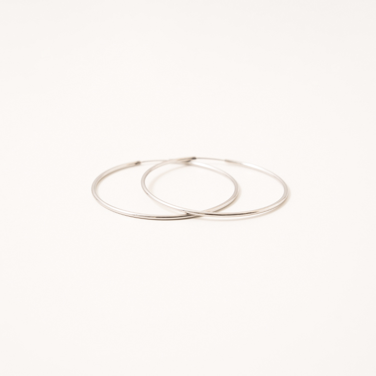 miramira純映｜簡約中圈型耳環D5713-銀89081