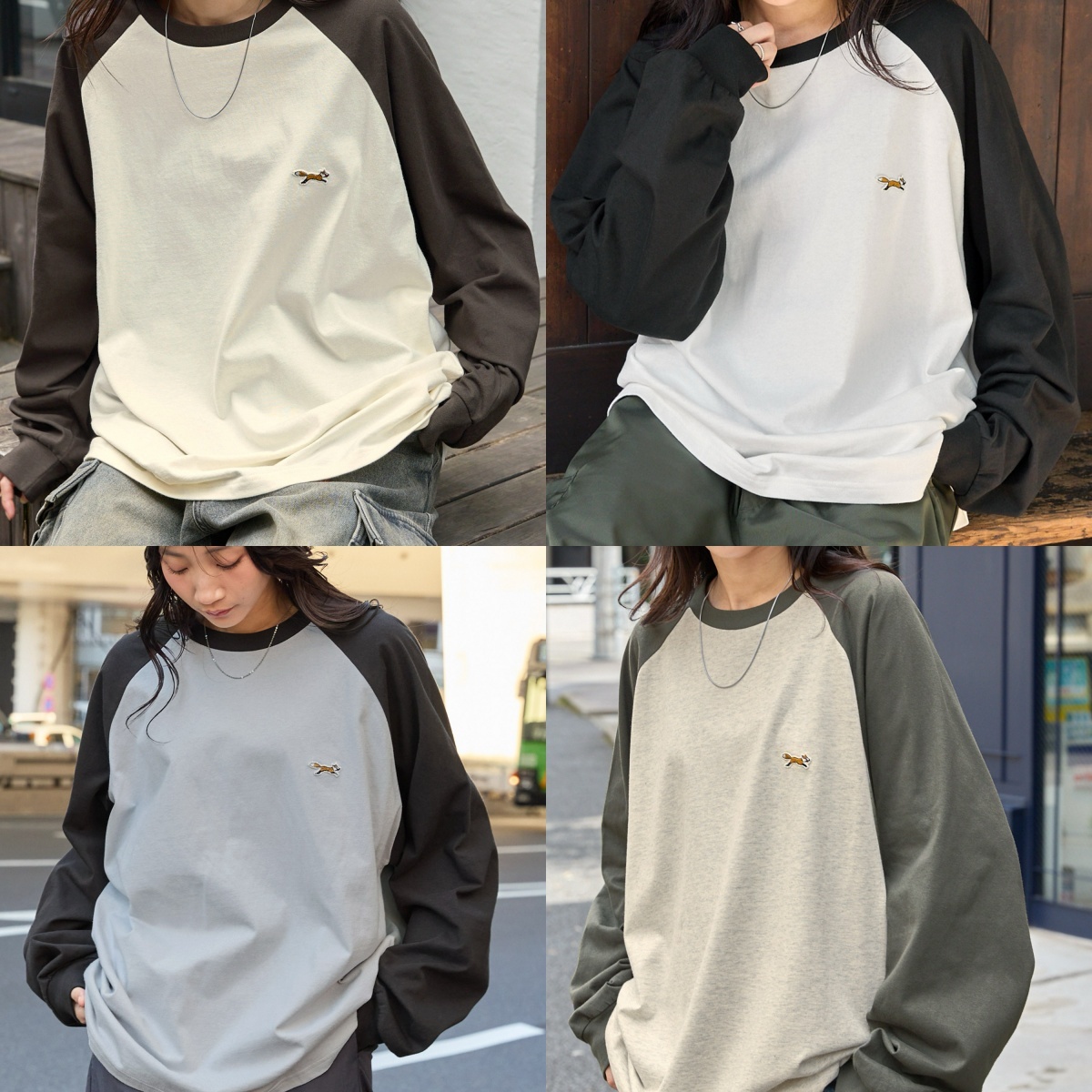 限時特價預購┃日牌 PENNEYS 刺繡 拼接 長袖上衣 長T