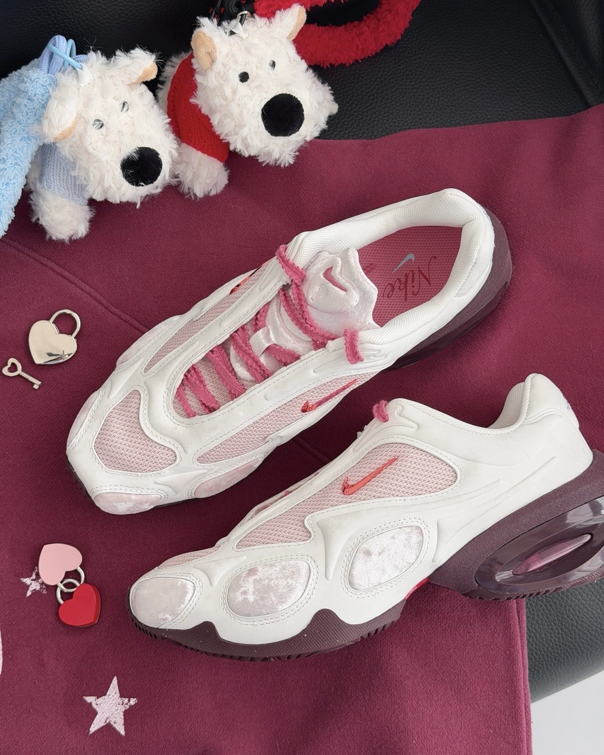 NIKE AIR MAX MUSE 2026年 情人節限定 奶油色 櫻花粉 寶寶藍 粉紫 天鵝絨 愛心 KARINA同款 劉知珉 柳智敏 女鞋 IQ1152-666 / 預購