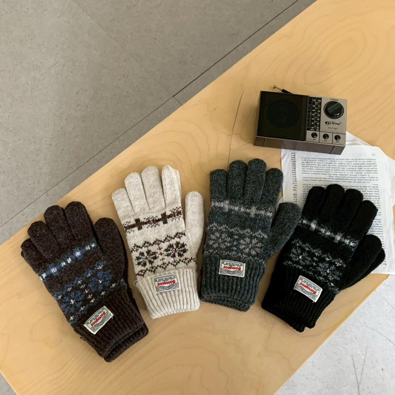 週末亮點get! 費爾島花紋手套