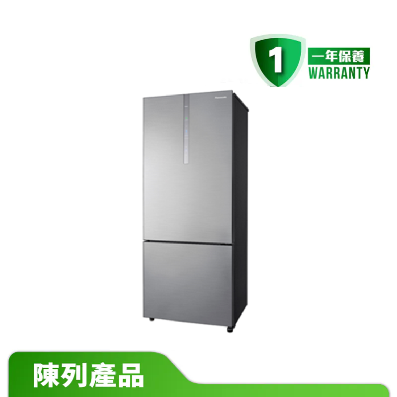 【陳列產品】Panasonic 樂聲 NR-BX471C ECONAVI 智慧節能雙門雪櫃 (不銹鋼銀色)