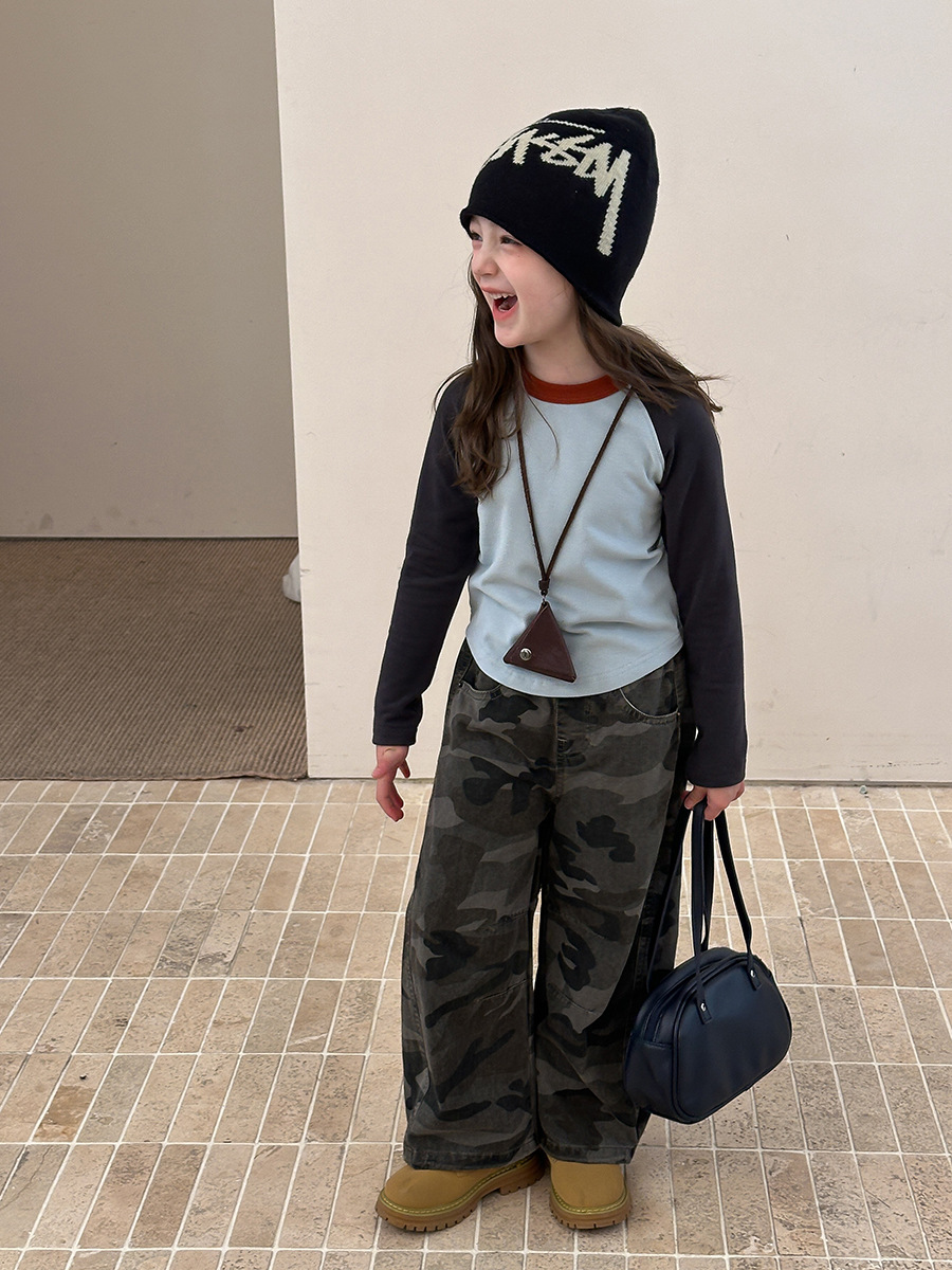 寬鬆迷彩工裝褲(90-170)