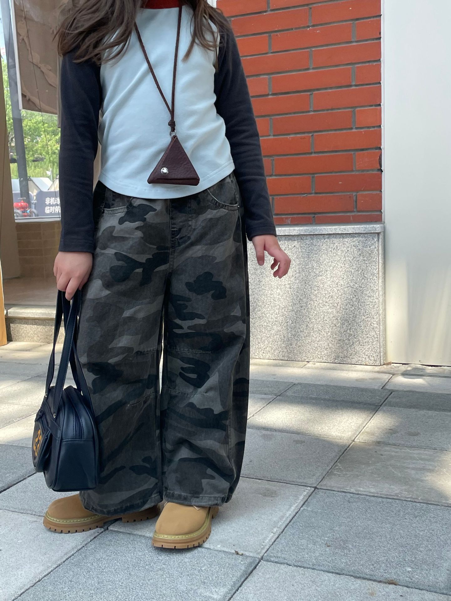 寬鬆迷彩工裝褲(90-170)