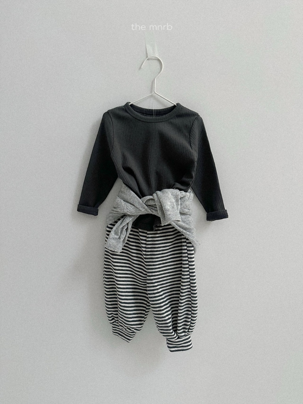 正韓春minirobe 四色直抗條上衣