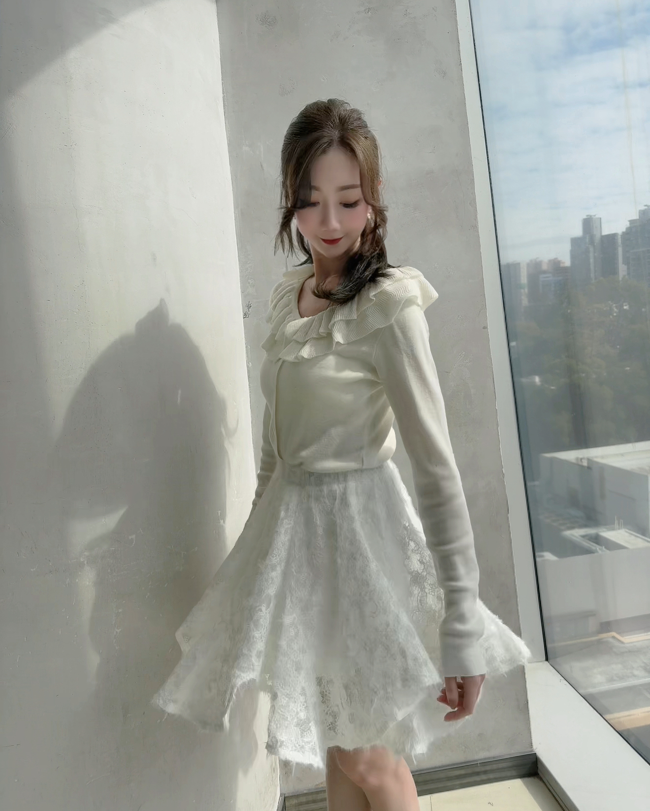 *BJ2 MADE SERIES* THE SCULPTED BLOOMFLARE LACE SKIRT （短裙版）260128