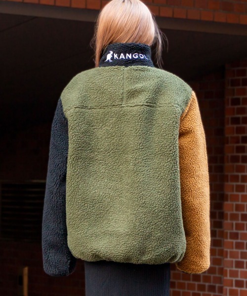 日本 KANGOL Embroidered Boa Blouson [8021013513]