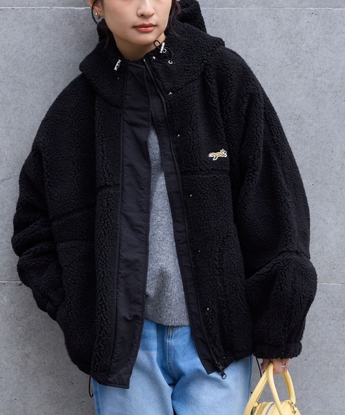 #預購 🇯🇵日本 MONO-MART × PENNEYS 狐狸刺繡 可調抽繩 羊羔絨外套