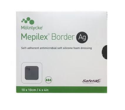 Mepilex Border Ag 銀離子有邊型敷料貼 10 X 10cm