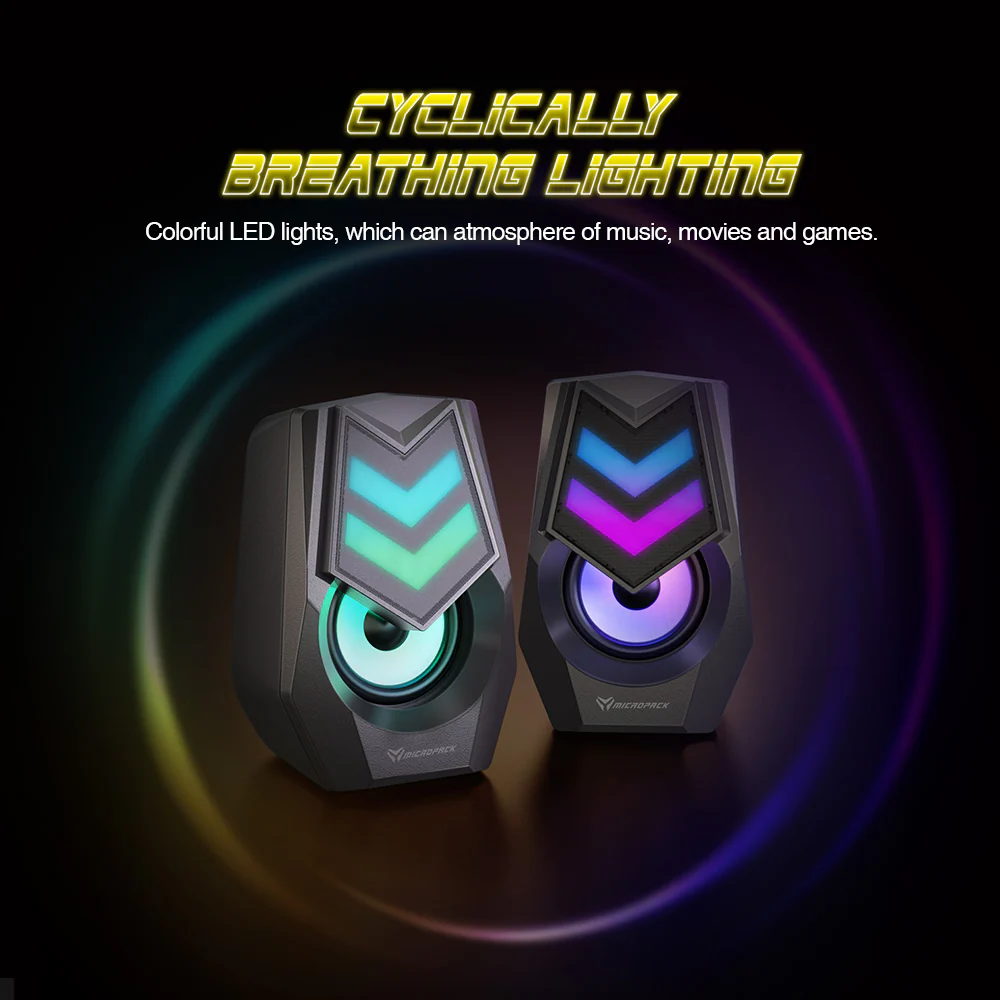 Micropack Cupid 有線 Rainbow 遊戲喇叭 GS-01