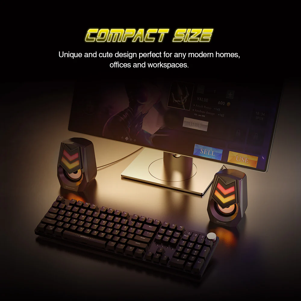 Micropack Cupid 有線 Rainbow 遊戲喇叭 GS-01