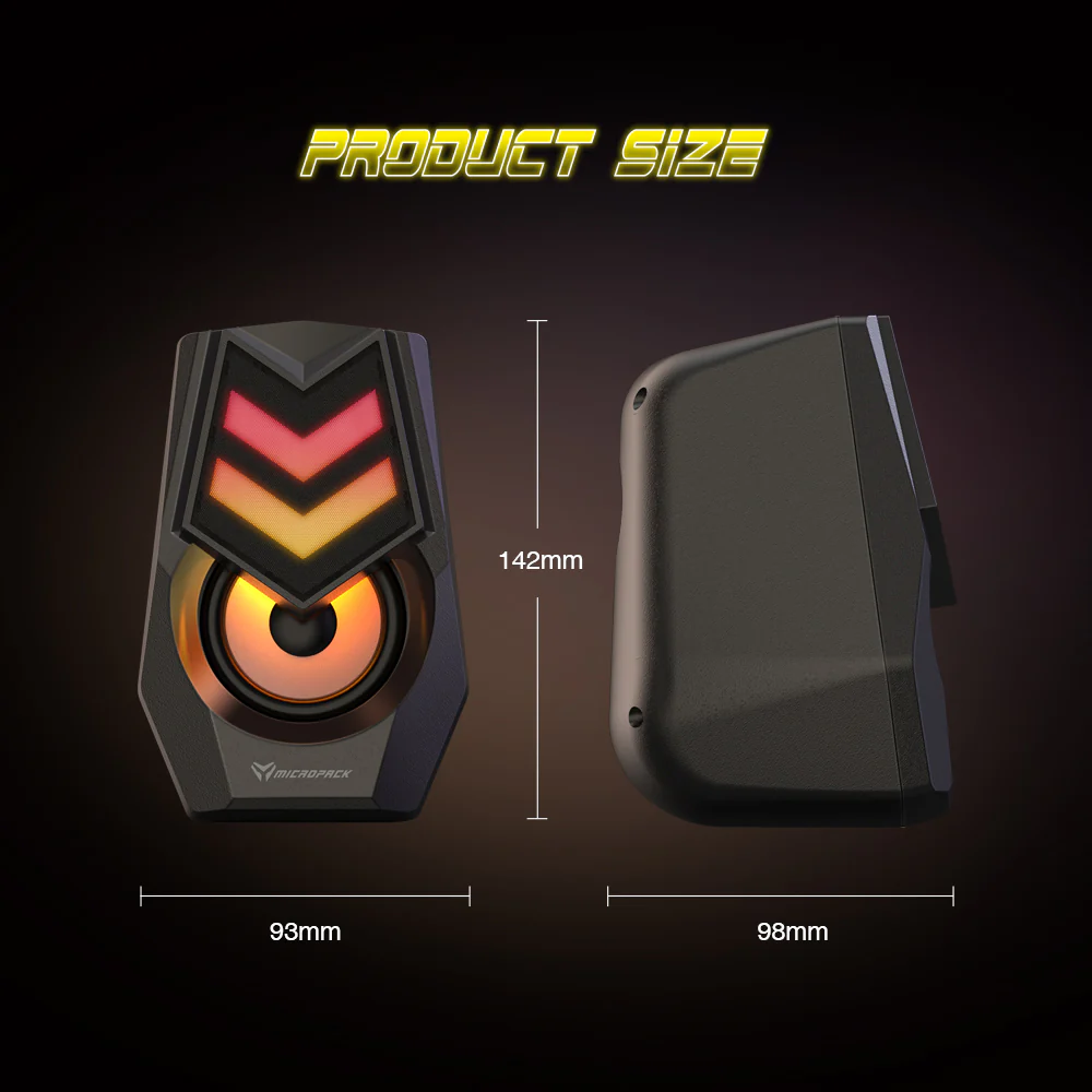 Micropack Cupid 有線 Rainbow 遊戲喇叭 GS-01