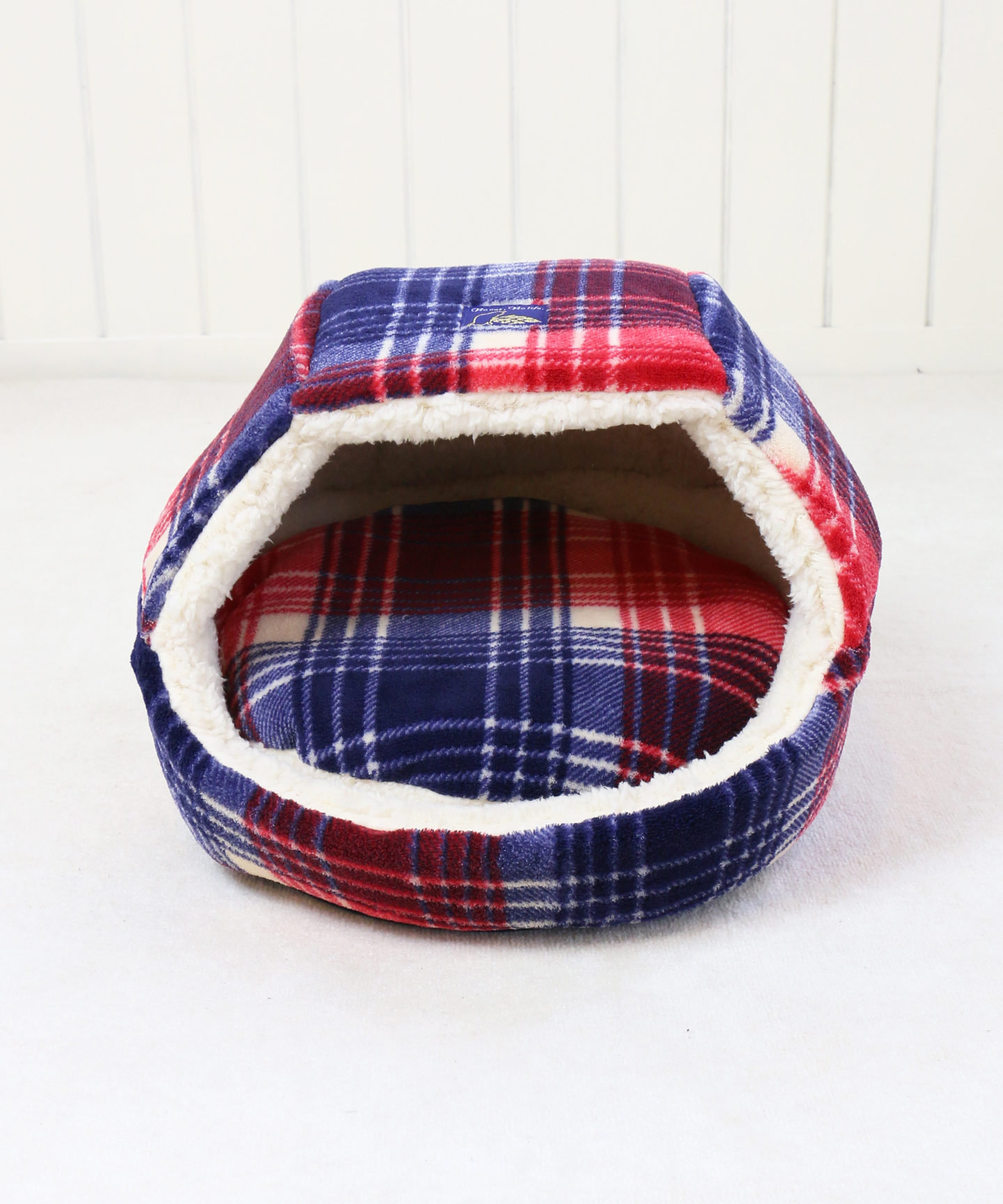 【PET PARADISE】 寵物用品-屋床 格紋紅藍