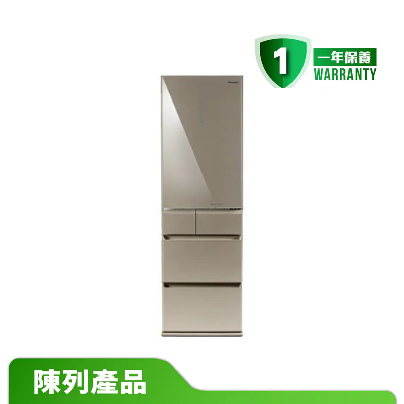 【陳列產品】Panasonic 樂聲牌 NR-E412BG-N3 全嵌式五門 "變頻式" 雪櫃 (香檳金)