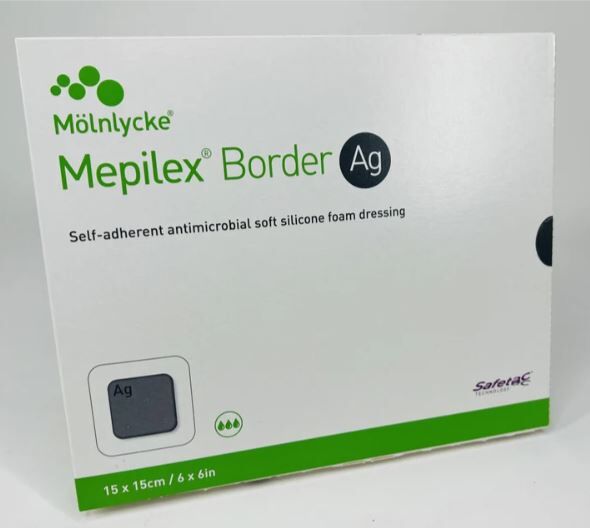 Mepilex Border Ag 銀離子有邊型敷料貼 15 X 15cm