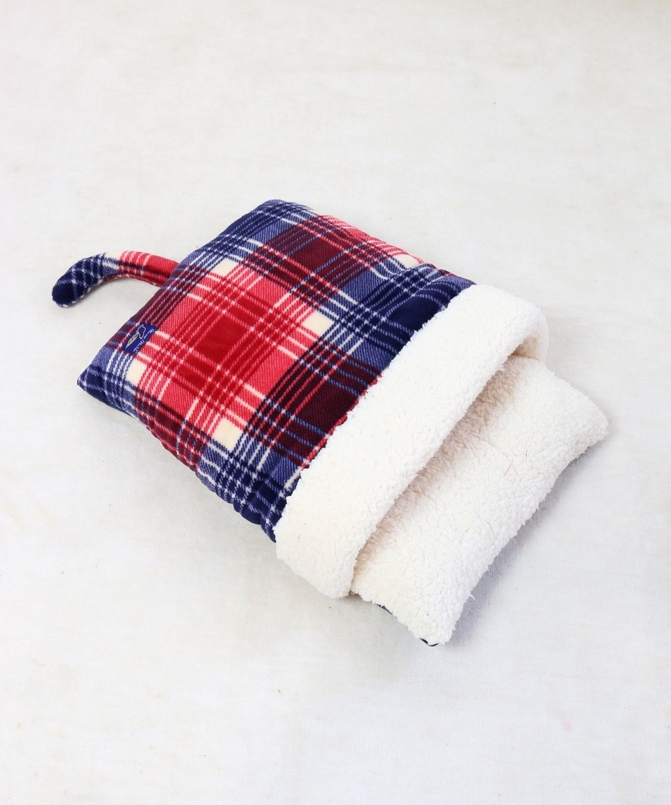 【PET PARADISE】寵物用品-睡袋 格紋紅藍