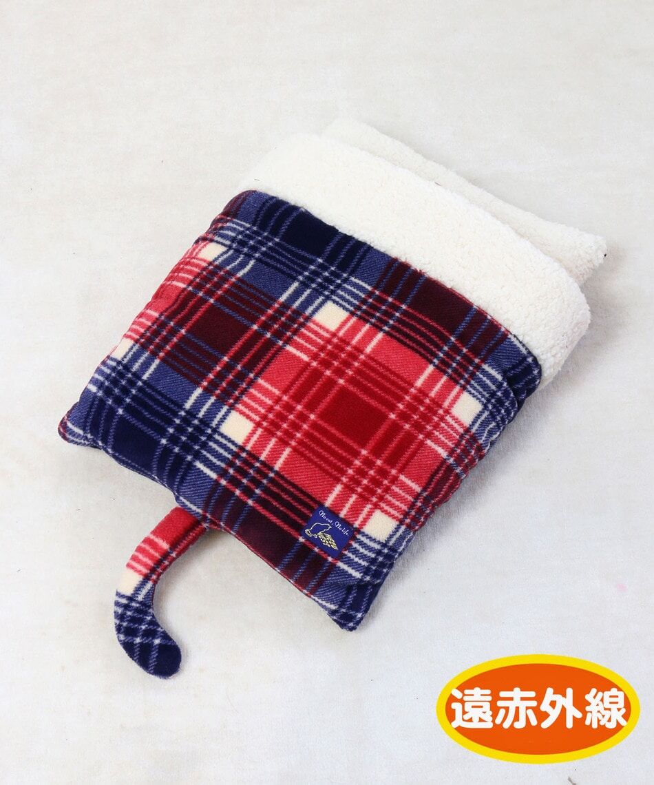 【PET PARADISE】寵物用品-睡袋 格紋紅藍