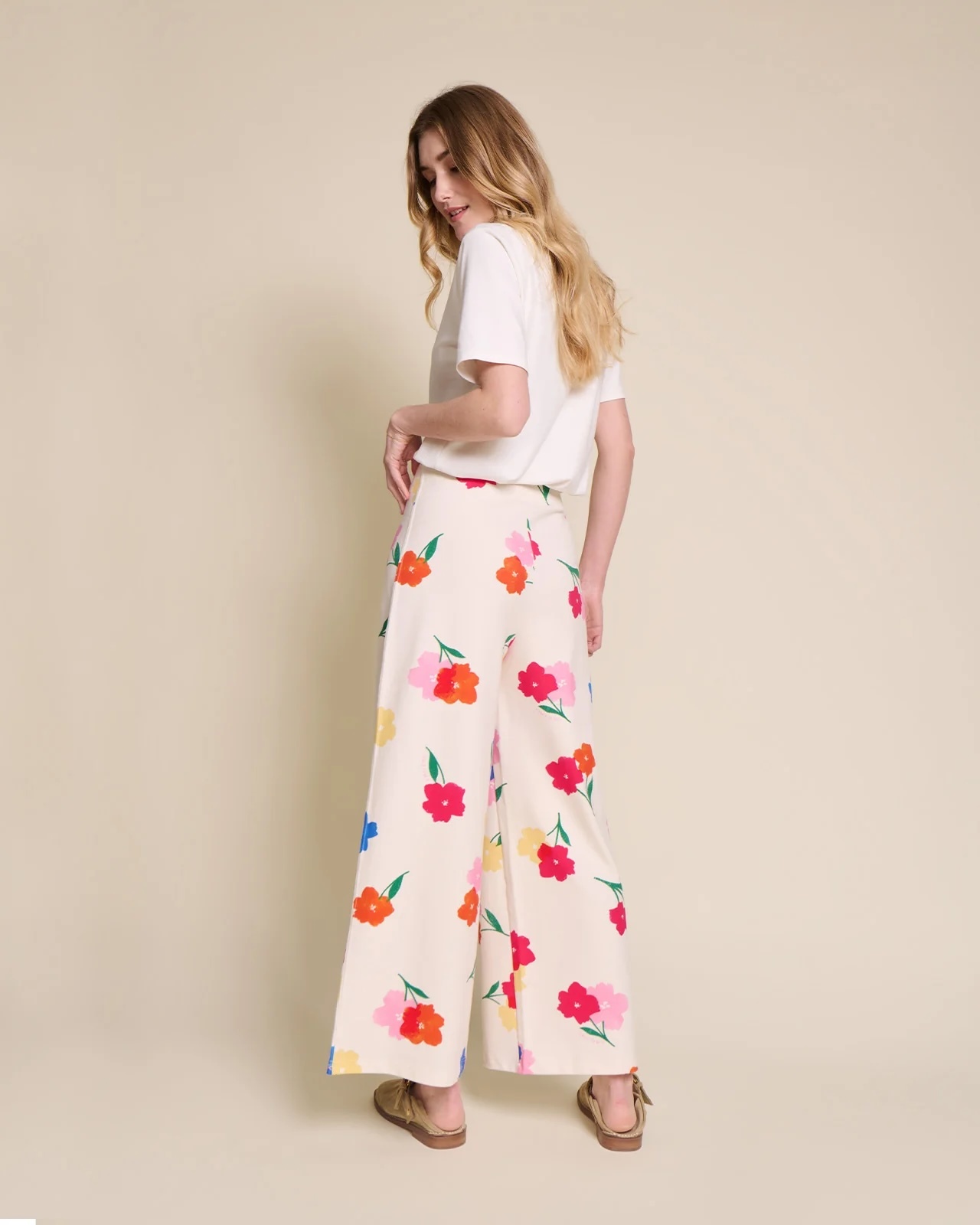 Pauline Organic Cotton Pants — Anémones bouquet | émoi émoi