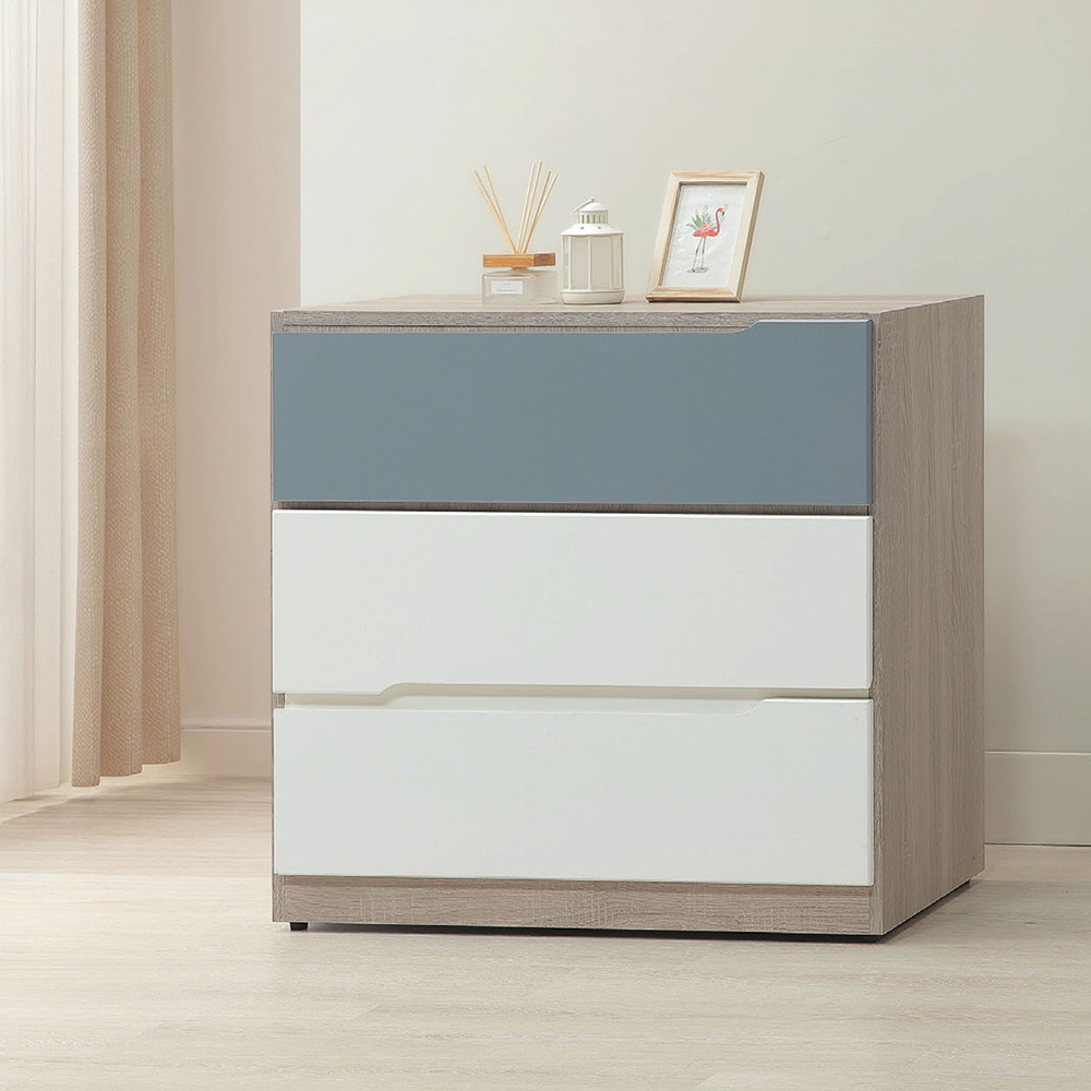 伍迪2.7尺三斗櫃/三抽收納櫃/置物櫃