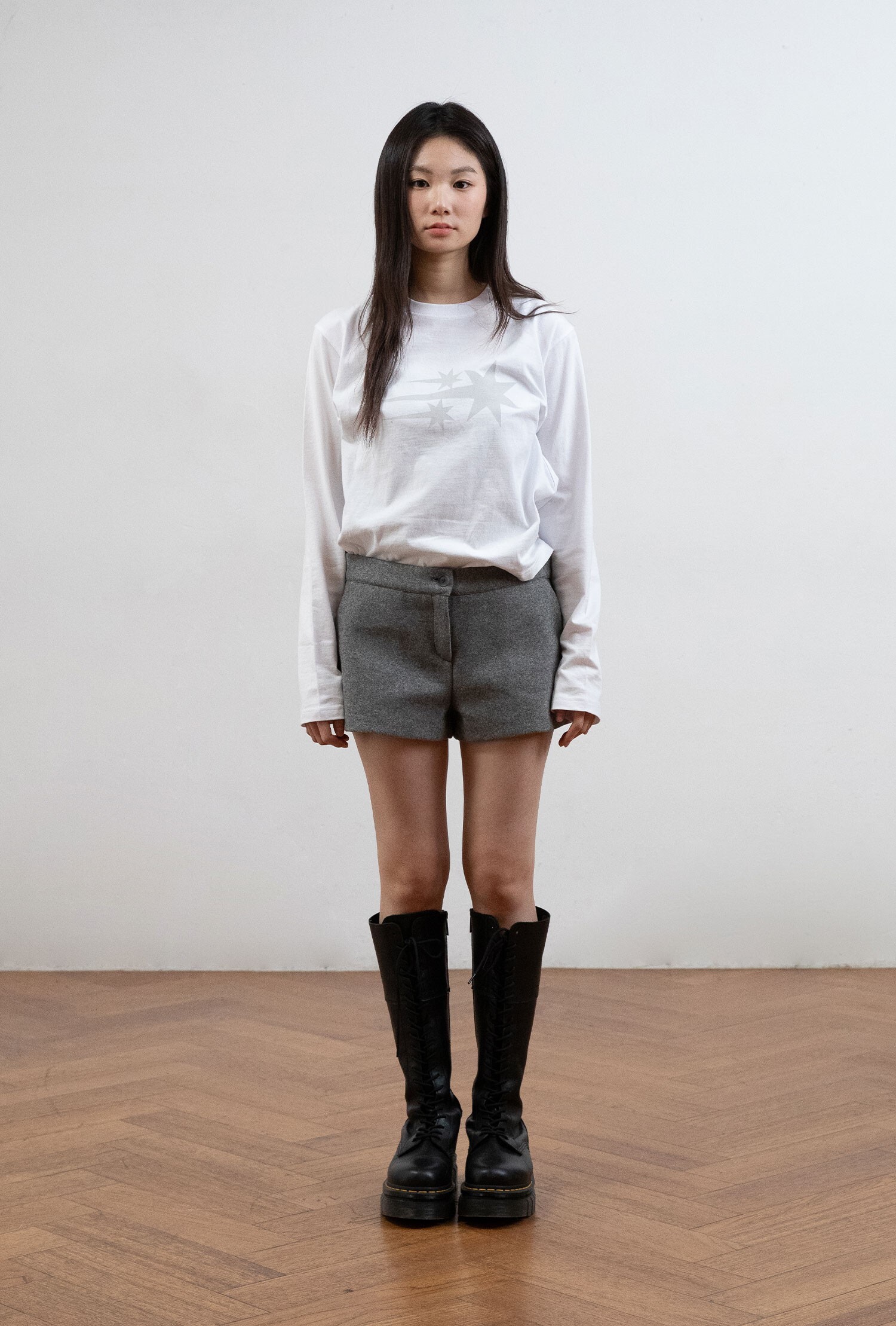 Niceghostclub 3STAR LS TEE LOGO 印花 薄長袖 長袖 上衣