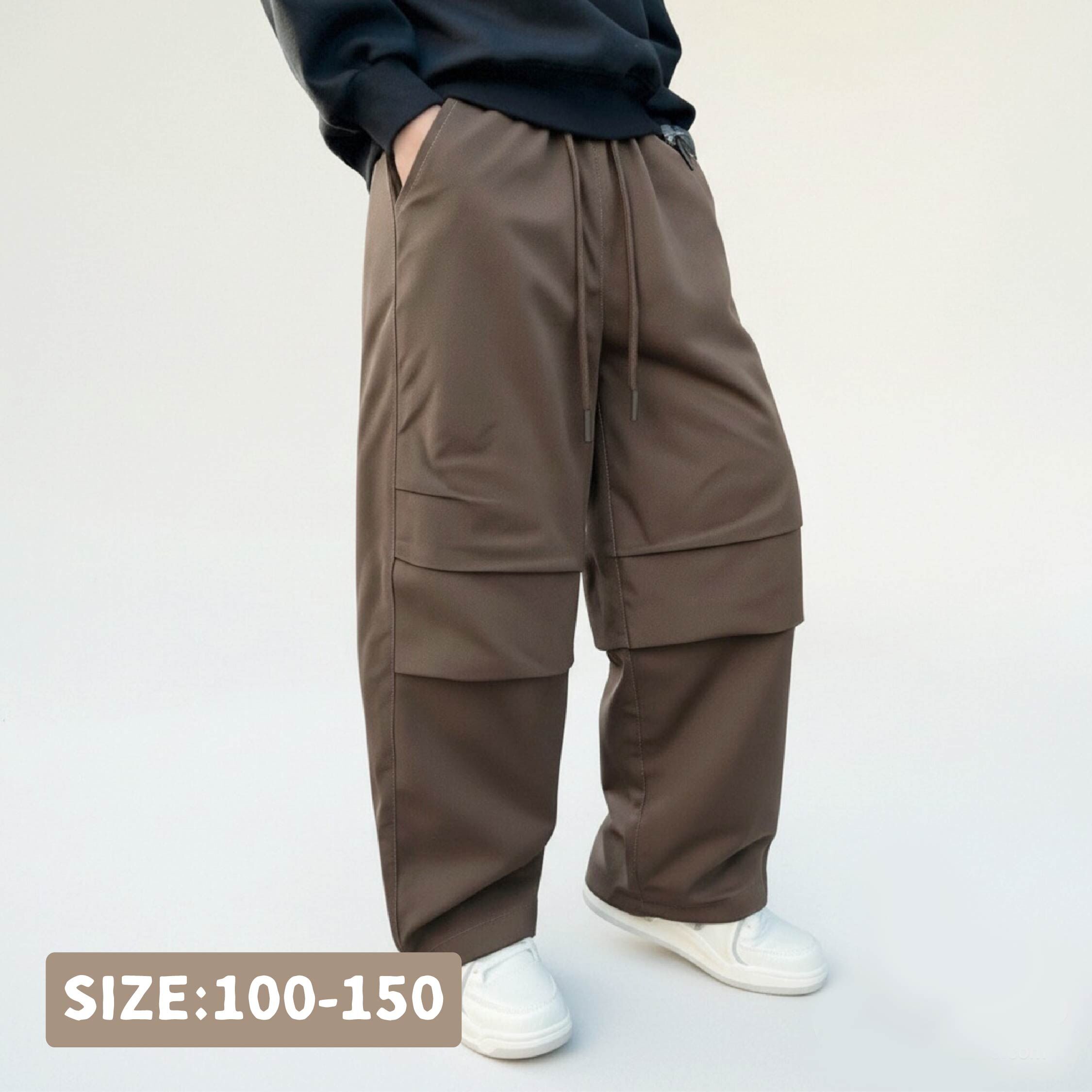 【H55781】潮流打褶設計休閒褲