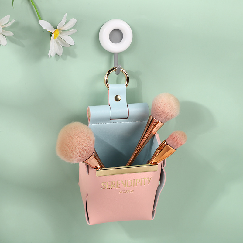 輕奢居家壁掛 皮革收納盒