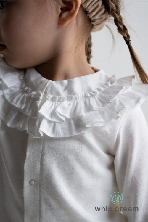 【日本 whip cream】荷葉領襯衫