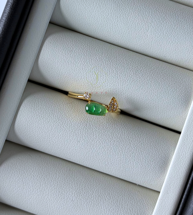 【翡翠】翠玉福豆