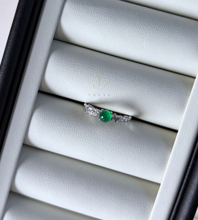 冰種綠蛋翡翠 A款