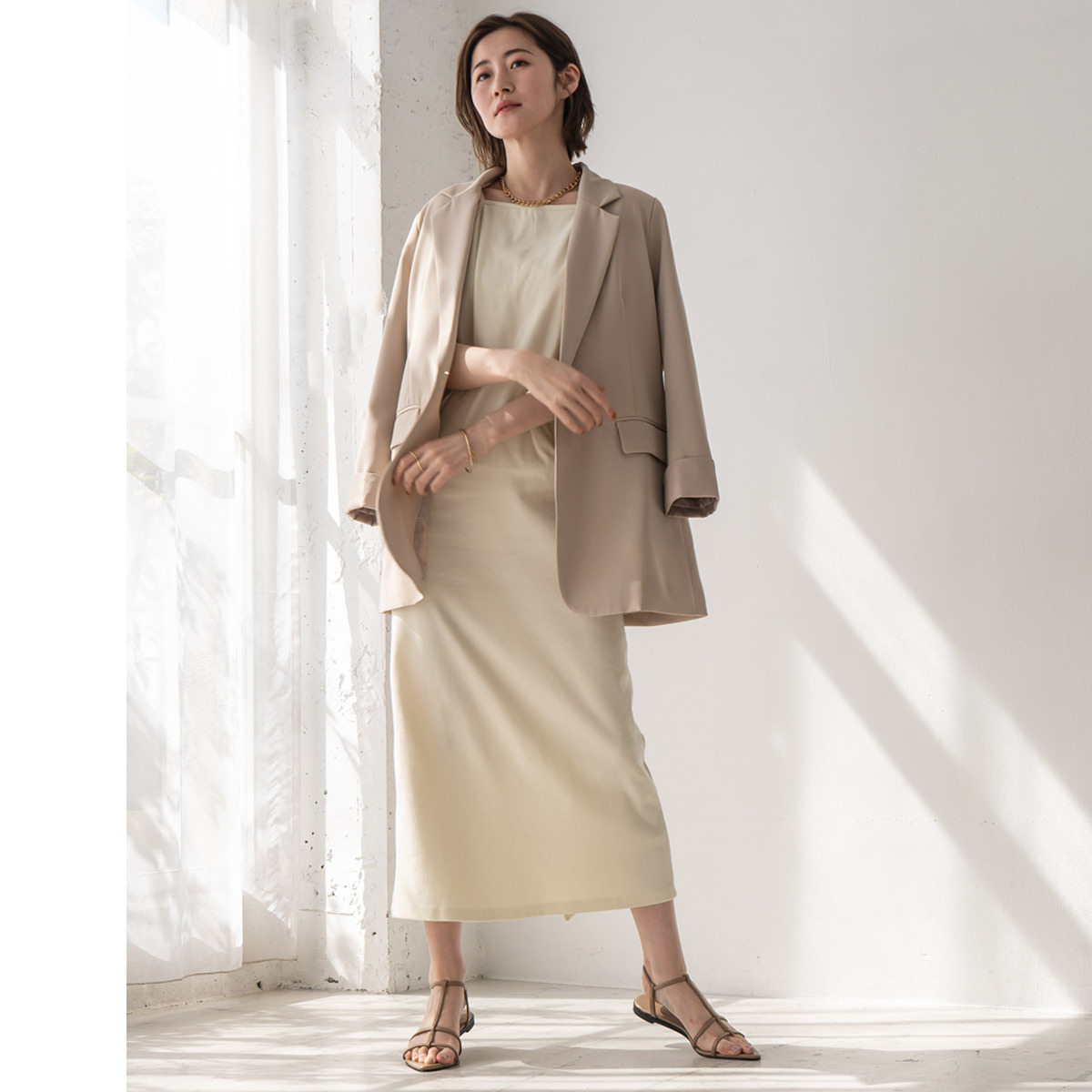 纖細魅力 雙T細帶尖頭平底涼鞋【FX2122】