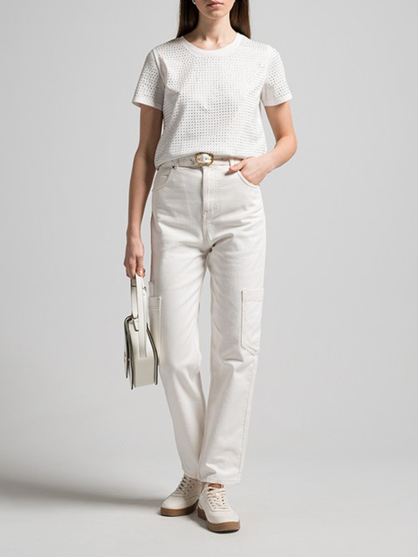 TWIN-SET 口袋棉褲