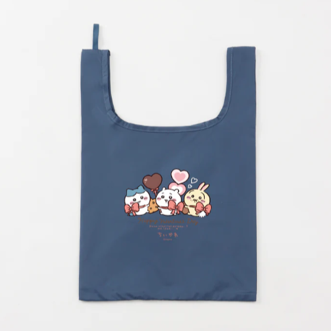 2026 Chiikawa Happy Valentine's Day Eco Bag, Large Size (蝴蝶結款,4色)