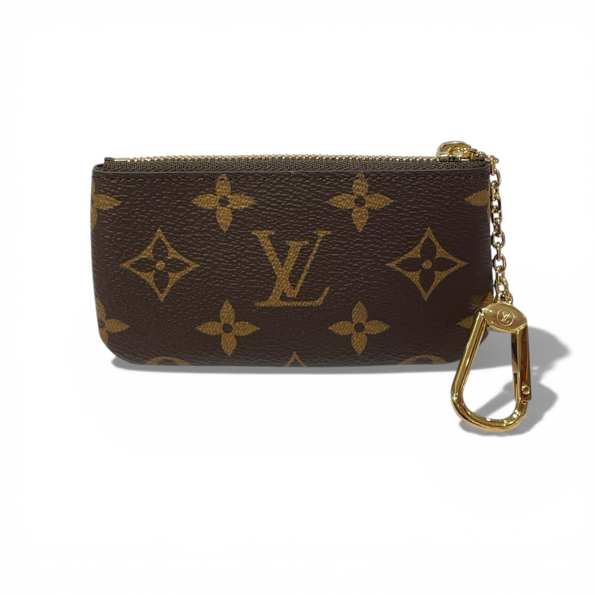 全新Louis Vuitton Monogram Key Pouch M62650 Monogram 帆布老花鑰匙零錢包 #BRAND NEW #香榭站正品