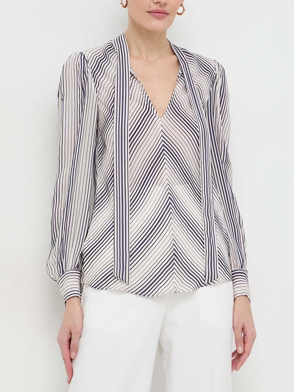 TWIN-SET 細條紋上衣