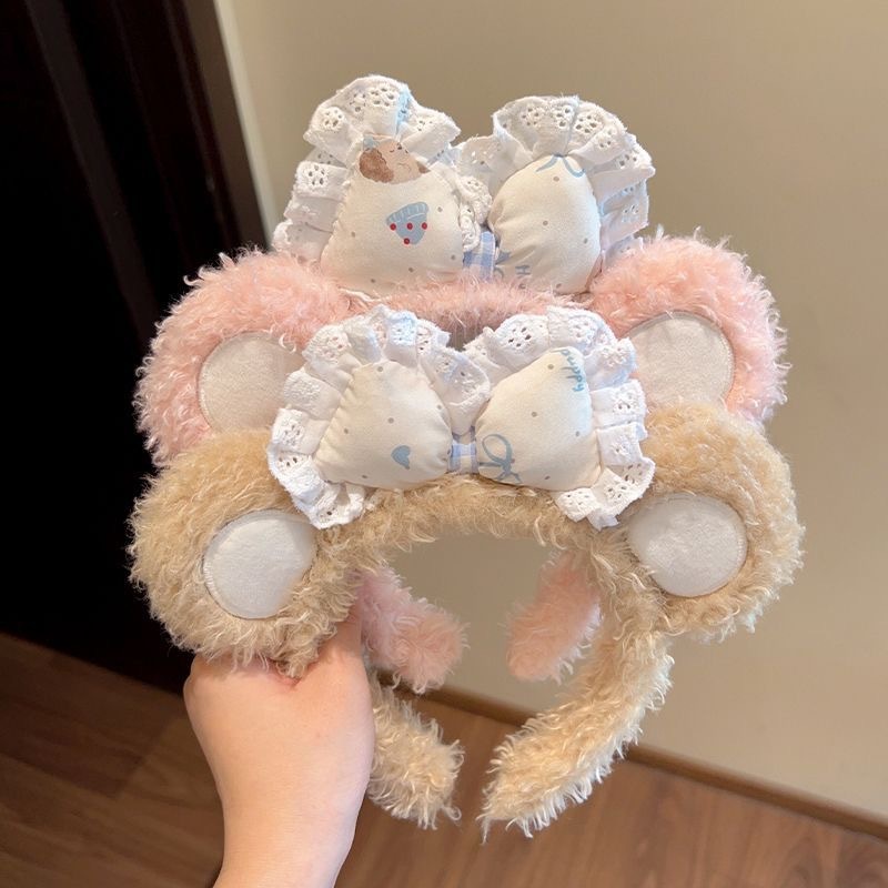 Cute Plush Bear Ears Headband