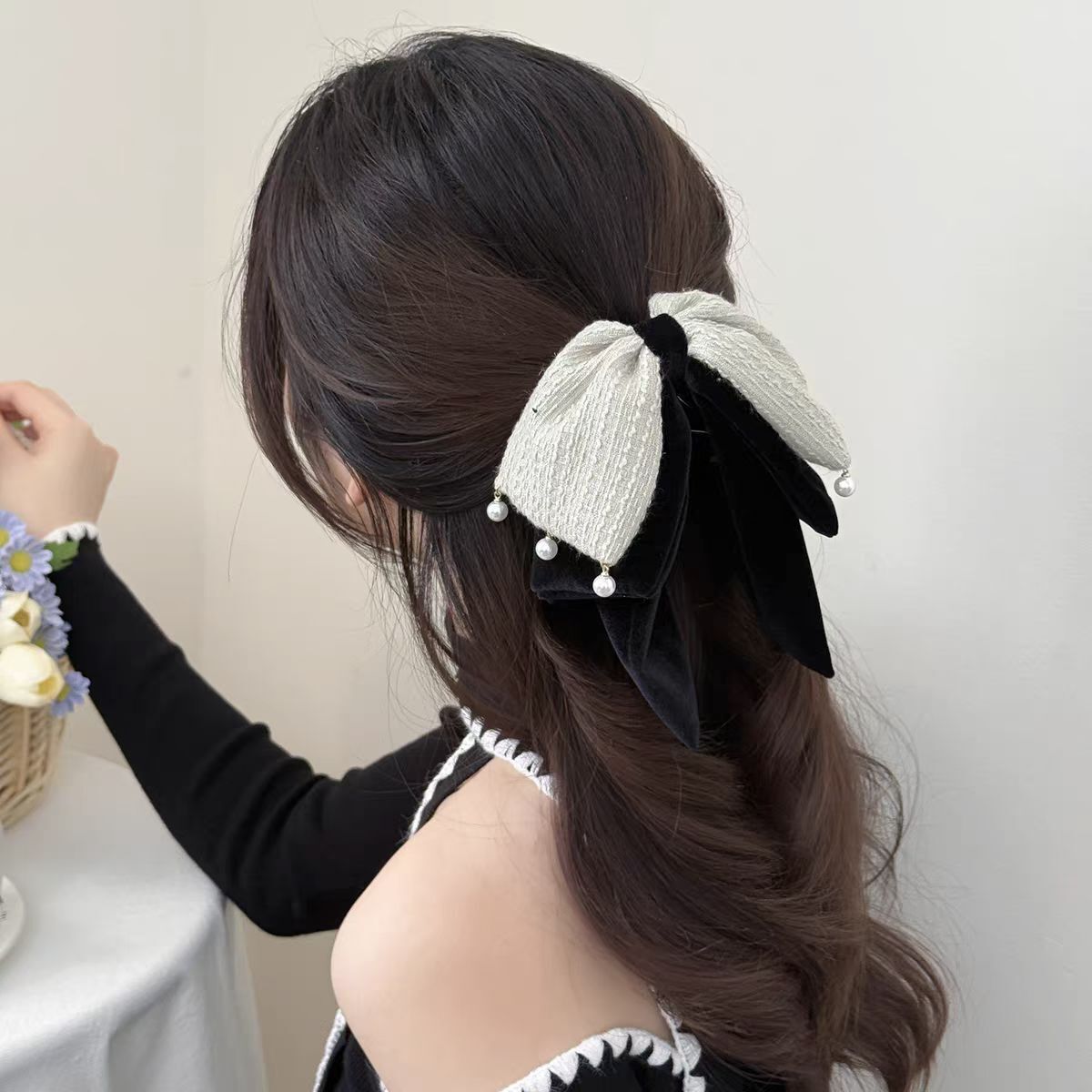 Luxury Bow Ponytail Hair Claw Clip