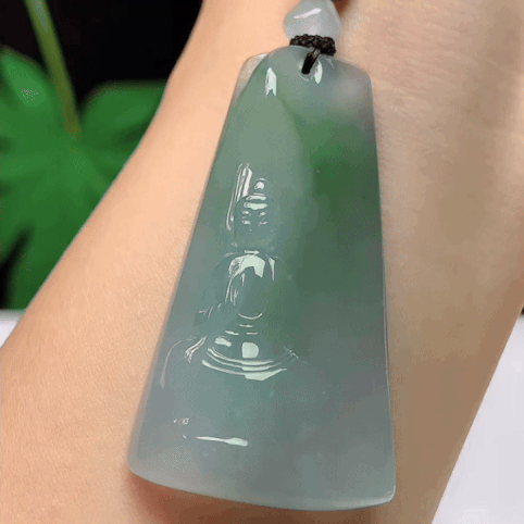 118354 翡翠冰飄花阿彌陀佛