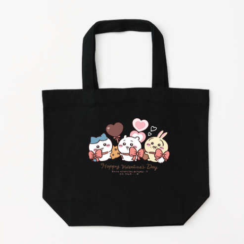 2026 Chiikawa Happy Valentine's Day Tote Bag, Small Size (蝴蝶結款,5色)