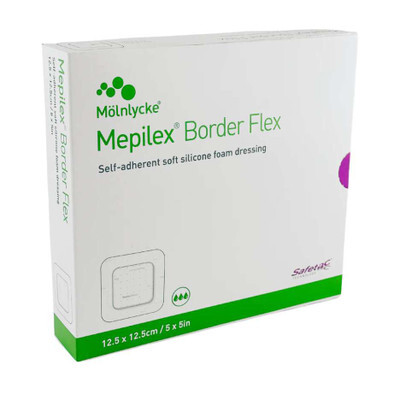 Molnlycke Mepilex® Border FLEX 有邊型泡沫敷料貼 12.5 X 12.5cm