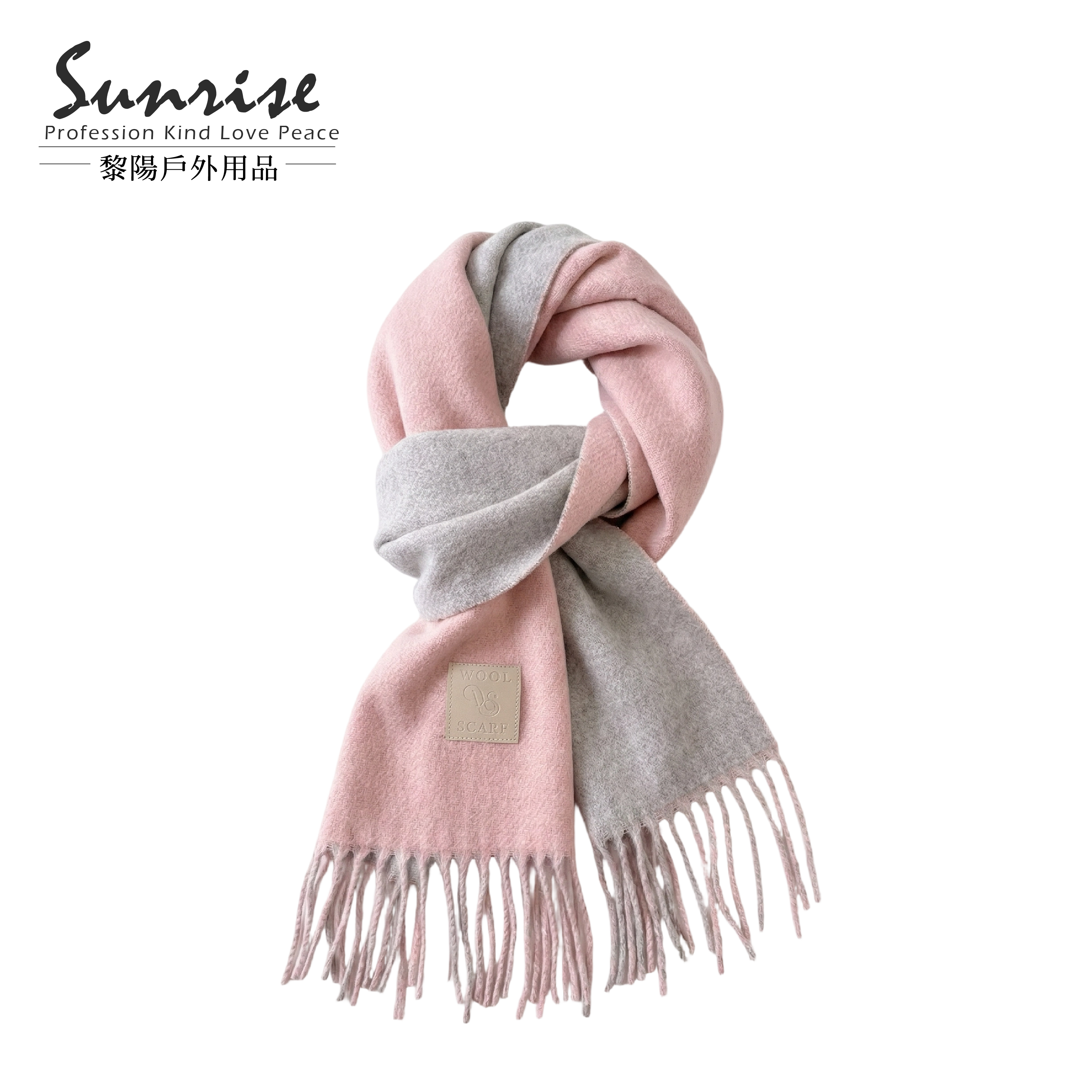 典雅羊毛天絲混仿披肩圍巾 (5色) 43CC7013