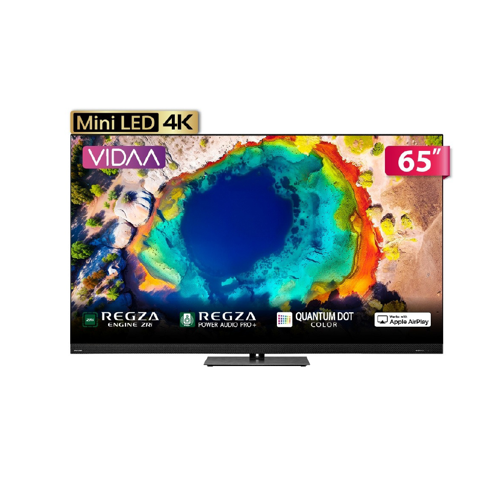 TOSHIBA 東芝65型REGZA 4K 144Hz QD Mini LED 智慧顯示器65Z870N