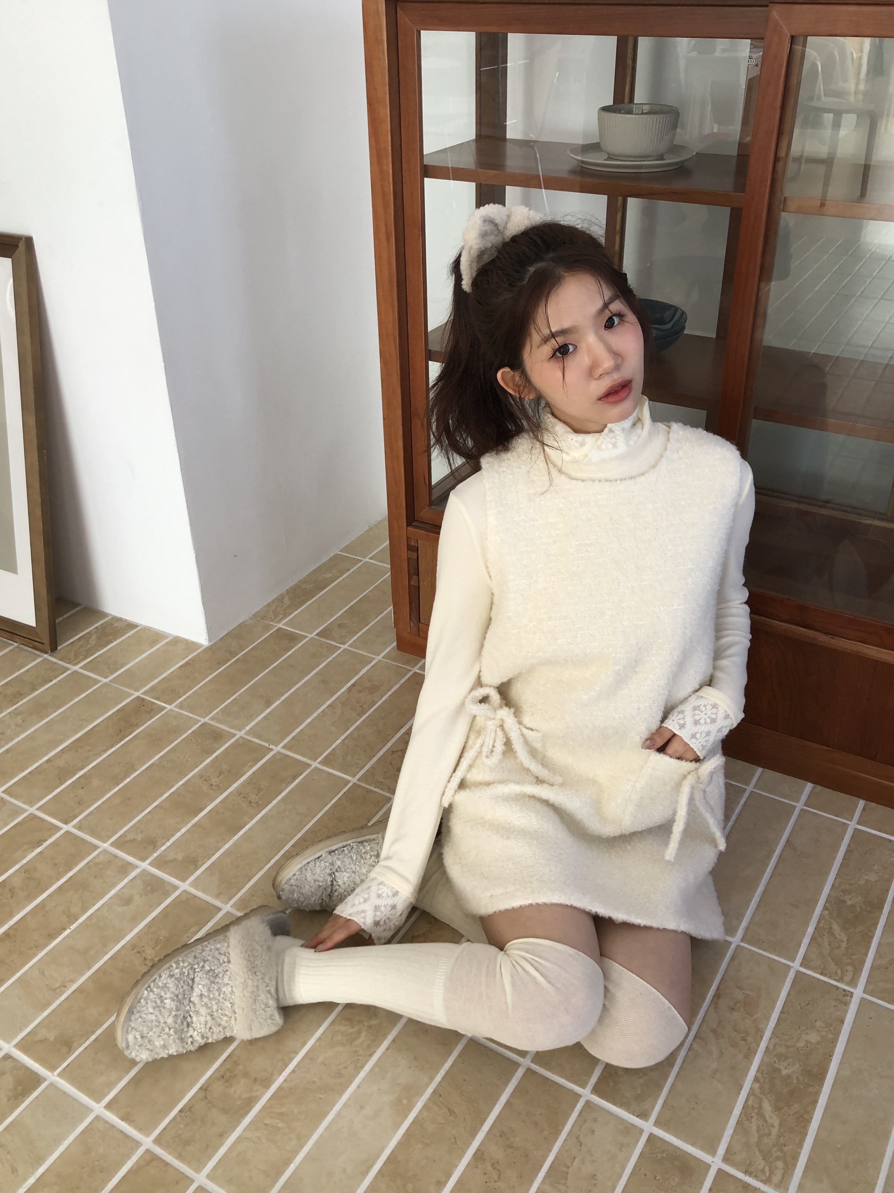 溫柔風蕾絲花邊打底衫