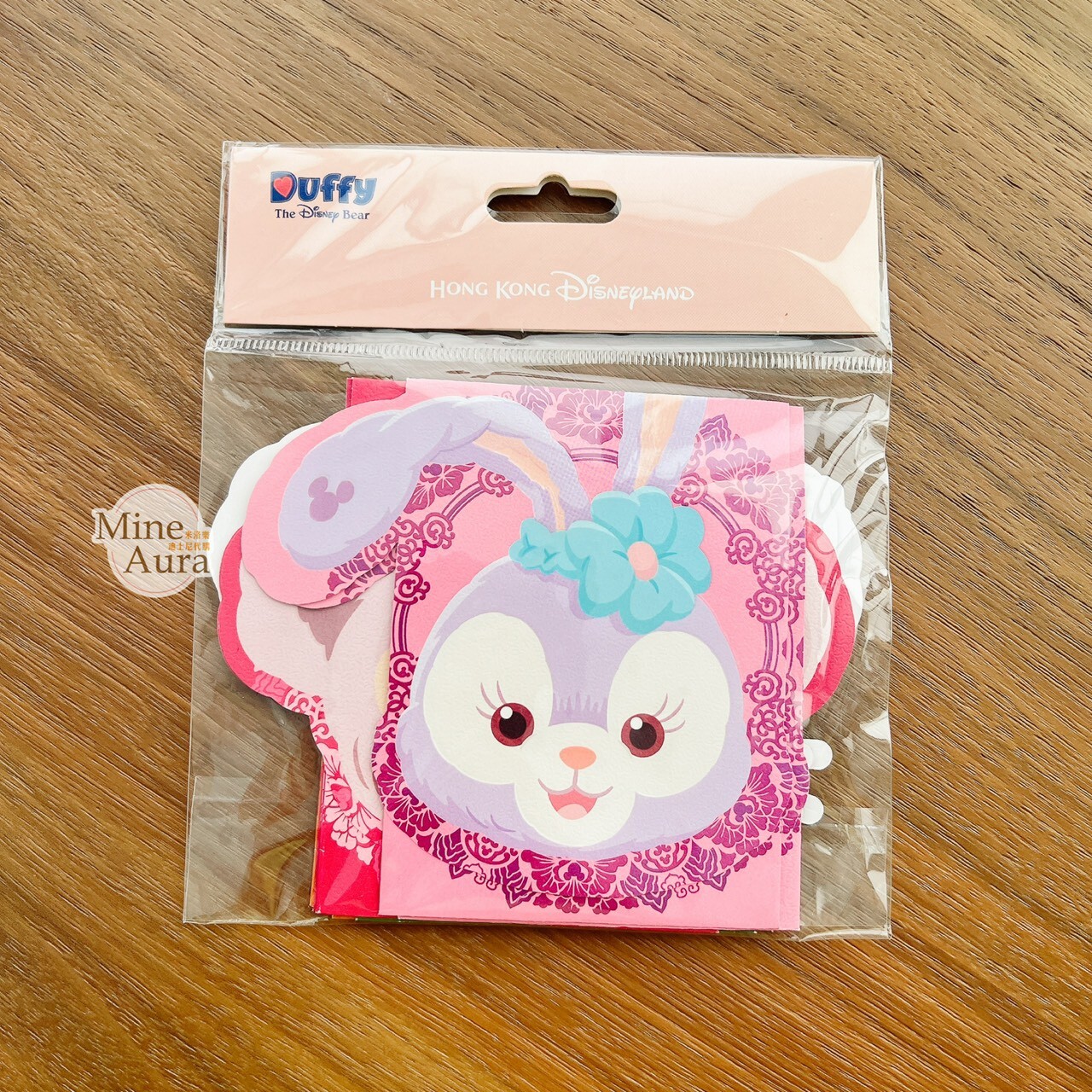 (現貨) 新春限定 達菲 Duffy 與好友們 大頭 圖案 造型 短款 紅包袋 8入組 -香港迪士尼樂園