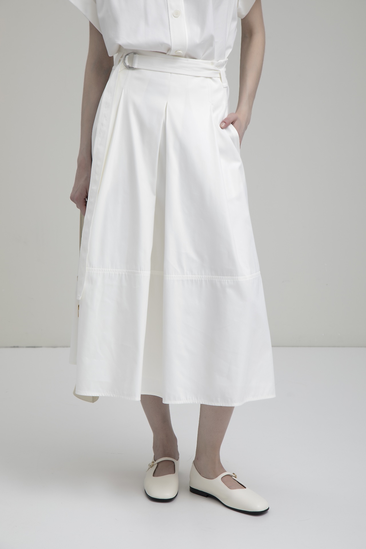 WINDSOR 綁帶棉裙