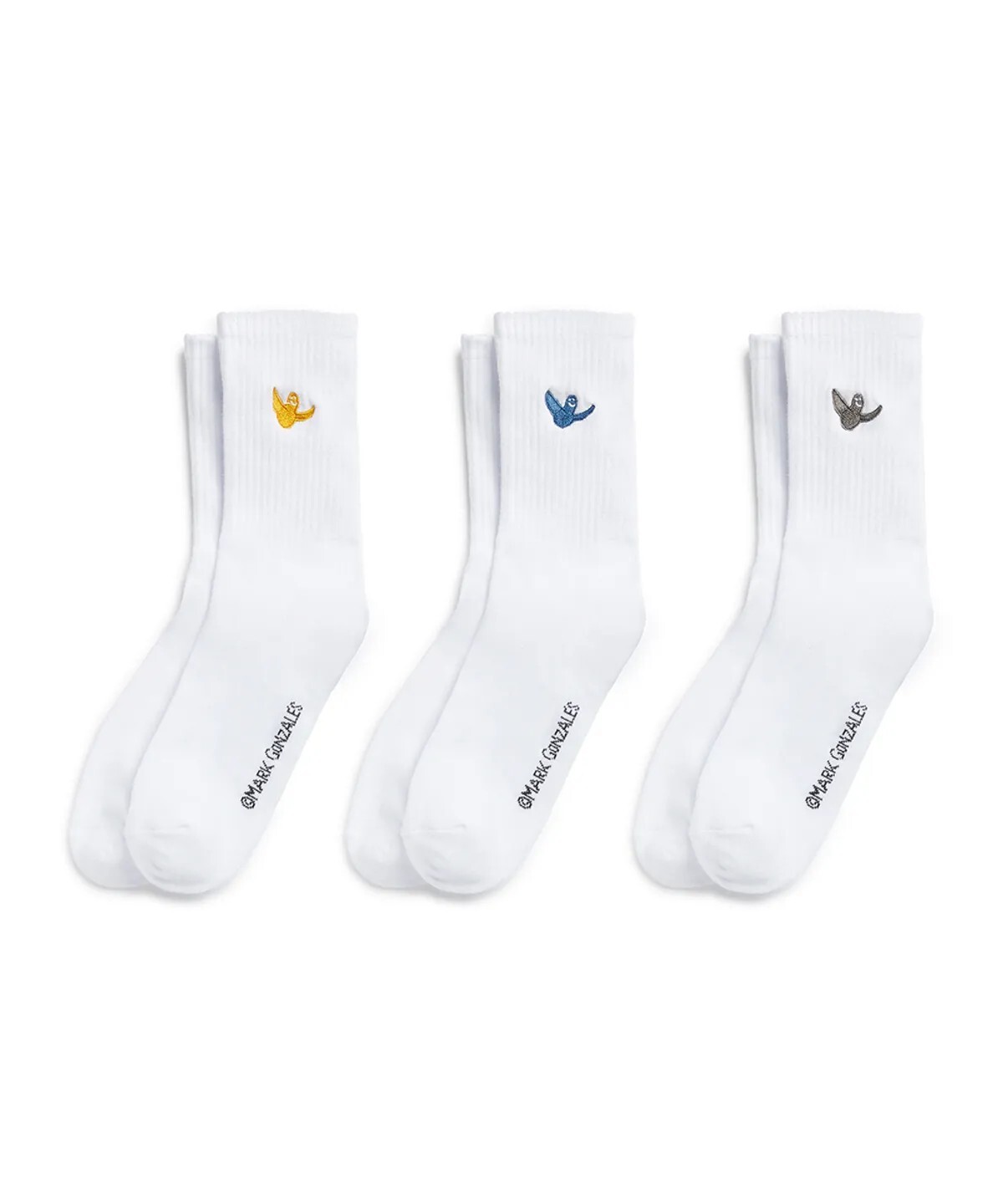 【OWN】Mark Gonzales 透氣 流行 小飛人 中長襪 三雙一組 小Logo 24 26 不分男女
