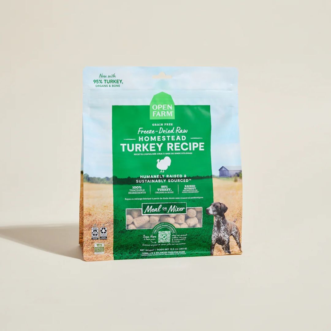 Open Farm 冷凍脫水農莊火雞生肉狗糧 13.5oz (Exp: Mar-2027)