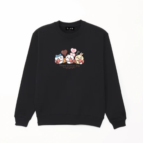2026 Chiikawa Happy Valentine's Day Sweatshirt (蝴蝶結款,9色)