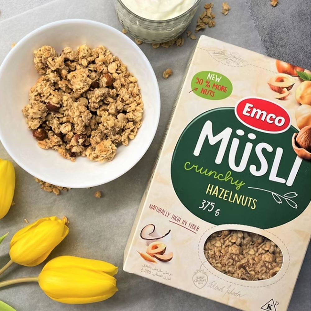 Emco Crunchy Granola - Hazelnuts (375g) (57542)